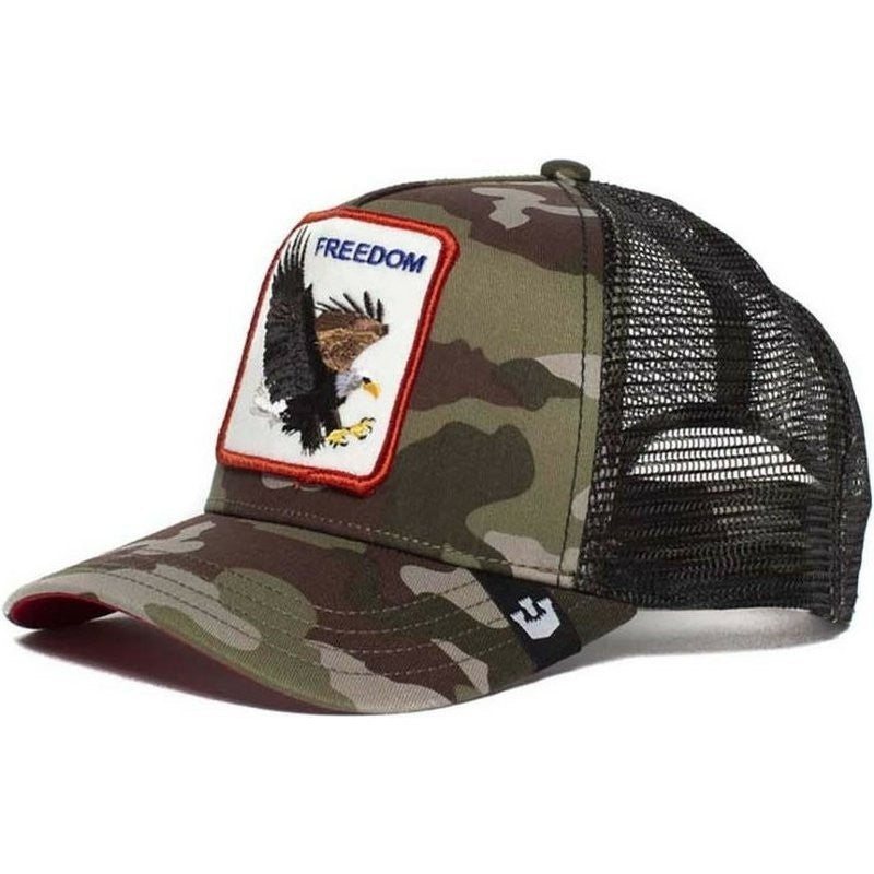 Men's Sunscreen Sunshade Mesh Eagle Pattern Baseball Hat