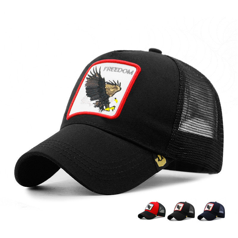 Men's Sunscreen Sunshade Mesh Eagle Pattern Baseball Hat