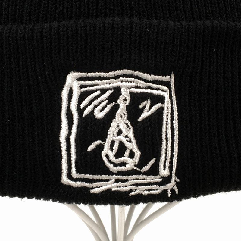 Embroidered knitted hat