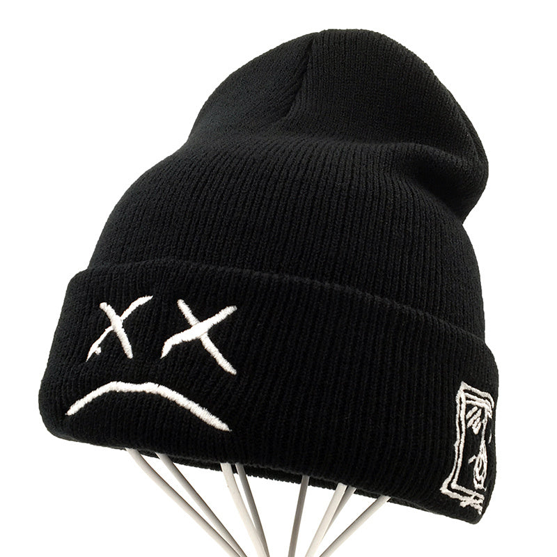 Embroidered knitted hat