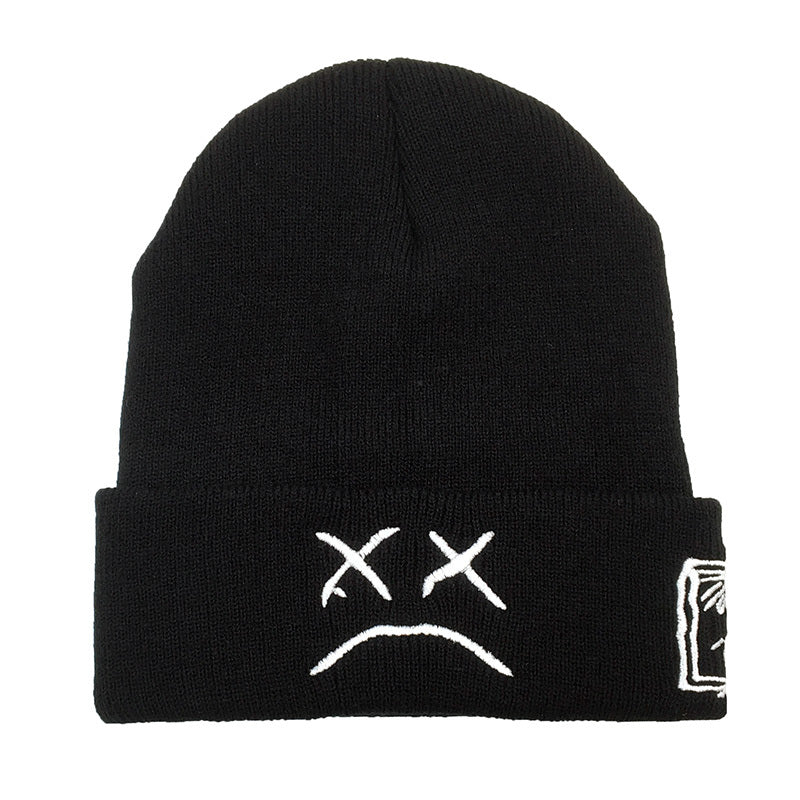 Embroidered knitted hat