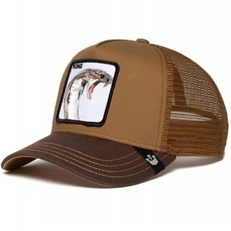 Men's Sunscreen Sunshade Mesh Eagle Pattern Baseball Hat