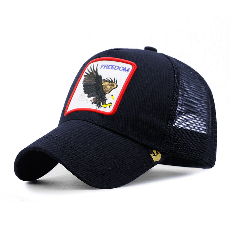 Men's Sunscreen Sunshade Mesh Eagle Pattern Baseball Hat