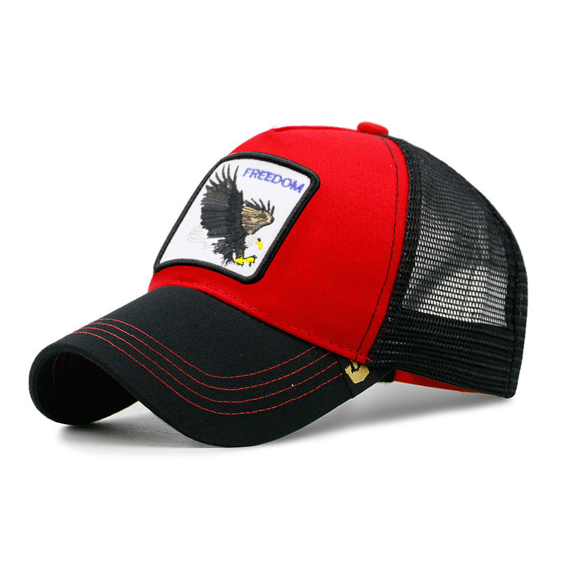 Men's Sunscreen Sunshade Mesh Eagle Pattern Baseball Hat