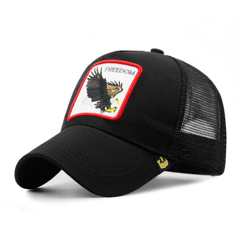 Men's Sunscreen Sunshade Mesh Eagle Pattern Baseball Hat