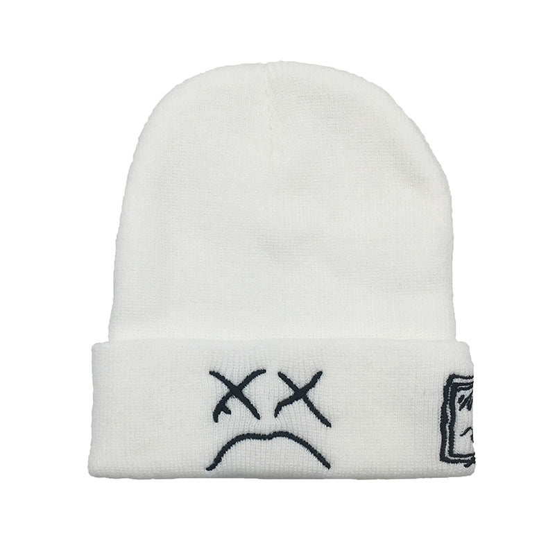 Embroidered knitted hat